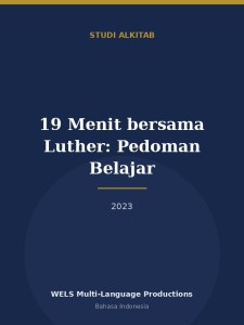 19 Menit bersama Luther: Pedoman Belajar