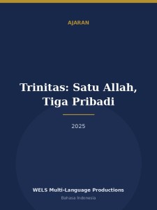 Trinitas: Satu Allah, Tiga Pribadi