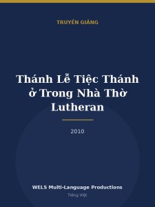 Thánh Lễ Tiệc Thánh ở Trong Nhà Thờ Lutheran