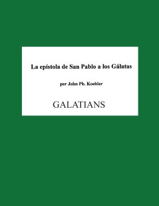 La epístola de San Pablo a los Gálatas