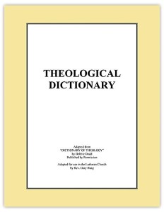 Theological Dictionary
