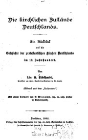 Die kirchlichen Zustände Deutschlands