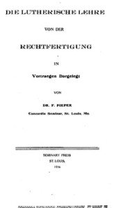 Vorträge über die lutherische Lehre von der Rechtfertigung