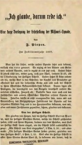 Ich glaube, darum rede ich