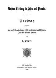 Unsere Stellung in Lehre und Praxis