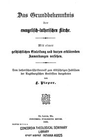 Das Grundbekenntnis der evangelisch-lutherischen Kirche: Zum 400jährigen Jubiläum der Augsburgischen Konfession