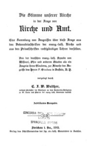 Die Stimme unserer Kirche in der Frage von Kirche und Amt