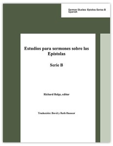 Estudios para sermones sobre las Epístolas — Serie B
