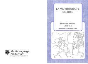 Historias Bíblicas para Niños, Libro 6-A: La victoriosa fe de José