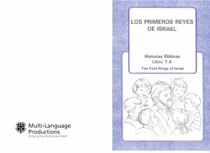 Historias Bíblicas para Niños, Libro 7-A: Los primeros reyes de Israel