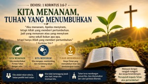 Kita Menanam, Tuhan yang Menumbuhkan