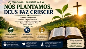 Nós plantamos, Deus faz crescer