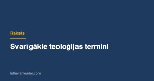 Svarīgākie teoloģijas termini