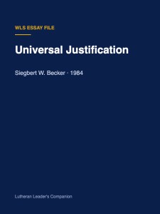 Universal Justification