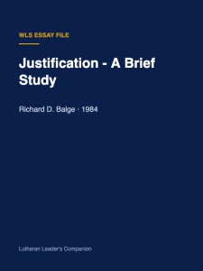 Justification - A Brief Study