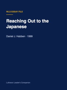 Reaching Out to the Japanese