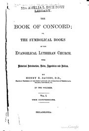 The Book of Concord (Jacobs Translation, 1882), Volume 1: The Confessions
